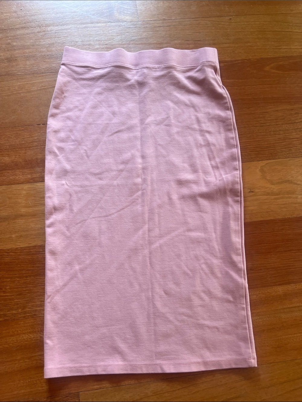 iris Soft Pink Midi Pencil Skirt